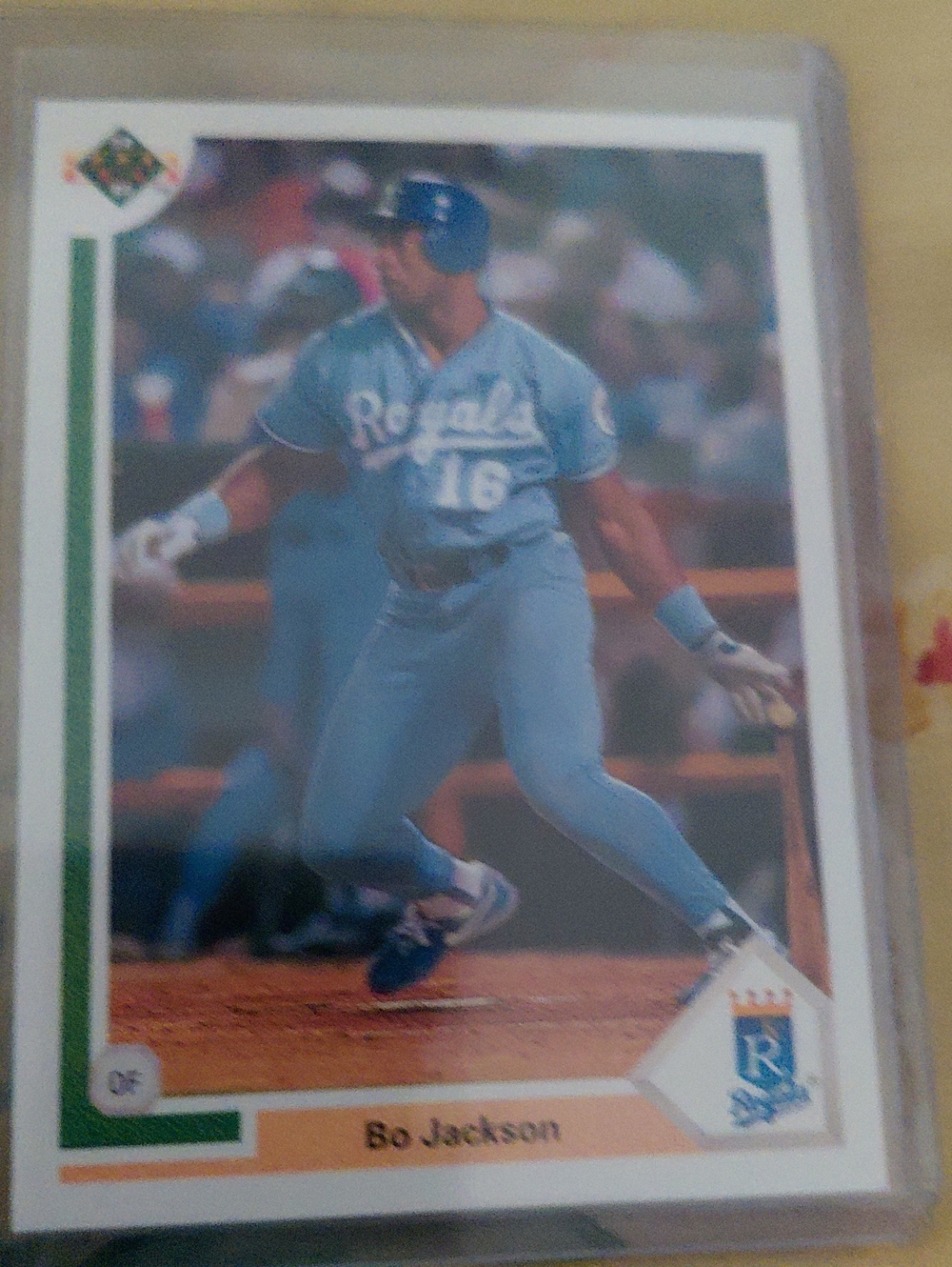 Bo Jackson Kansas City Royals Baseball Card - Light Blue